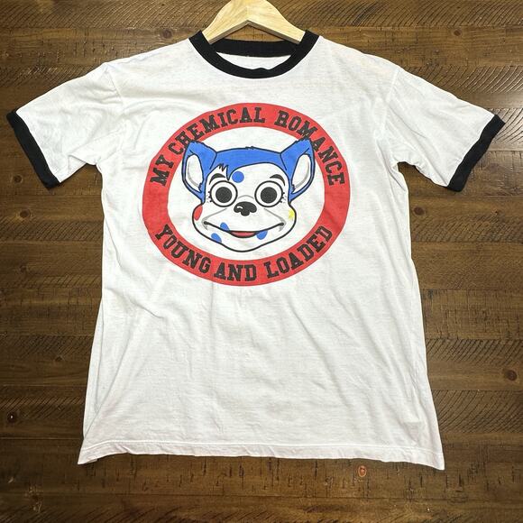 Unbranded Other - My Chemical Romance Young And Loaded Ringer T Shirt Medium Made USA MCR Emo